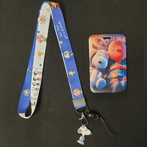 Snoopy ID Cardholder and Lanyard Set - 4th Design